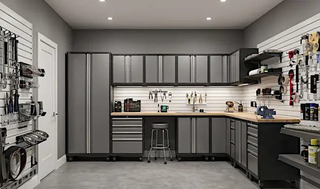 Full Featured Slatwall Garage Install
