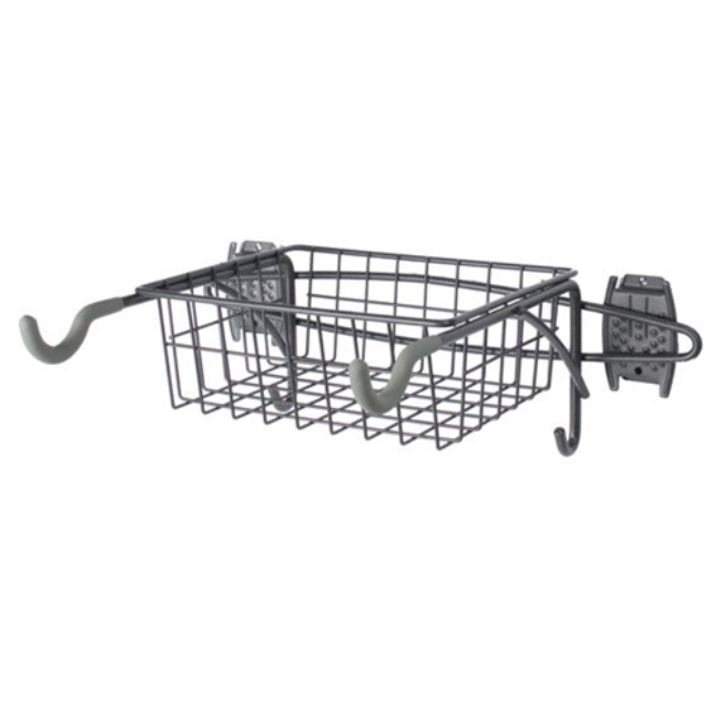 Picture of Wall Mount Bike Rack and Basket for Slatwall Wall Organizers