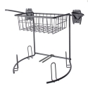 Picture of Wall Mount Golf Rack and Basket for Slatwall Wall Organizers