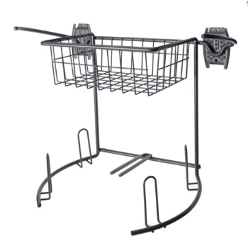 Picture of Wall Mount Golf Rack and Basket for Slatwall Wall Organizers