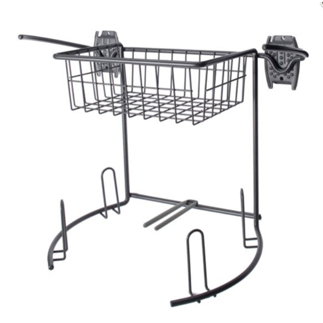 Picture of Wall Mount Golf Rack and Basket for Slatwall Wall Organizers