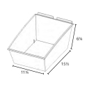 Picture of Hi Capacity Reach-in Storage Bins for Slatwall - PopBox BIG