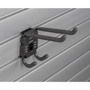 Picture of Double Utility Locking Hook Organizer for Slatwall Wall Storage