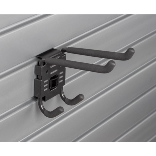 Picture of Double Utility Locking Hook Organizer for Slatwall Wall Storage