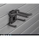 Picture of Snow Ski Hook Locking Organizer for Slatwall Wall Storage