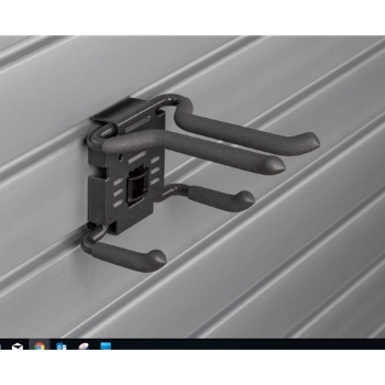 Picture of Snow Ski Hook Locking Organizer for Slatwall Wall Storage