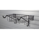 Picture of Horizontal Bicycle Wall Storage Hook and Basket for Slatwall Wall Storage
