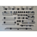 Picture of Deluxe Slatwall  Locking Hook - Shelf Accessory 46 piece Kit