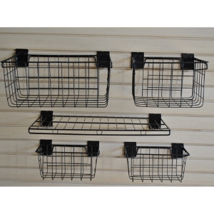Picture of Hold It Storage Shelf and Basket 5 pcs Kit for Slatwall 