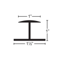 Picture of HandiWall Divisional Molding Slatwall Panel Trim