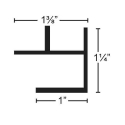 Picture of HandiWall Inside - Outside Corner Molding Slatwall Panel Trim