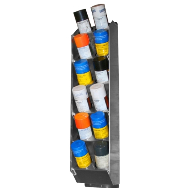 Picture of 12 can - Aluminum Vertical Aerosol Spray Can Organizer Rack