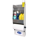 Picture of Aluminum Cleanup Dual Shelf - Paper Towel - Glove Dispenser 