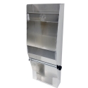Picture of Aluminum Cleanup Dual Shelf - Paper Towel - Glove Dispenser 