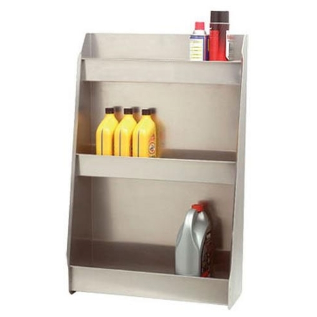 Picture of Aluminum Shop Garage Can Bottle Triple Storage Shelf