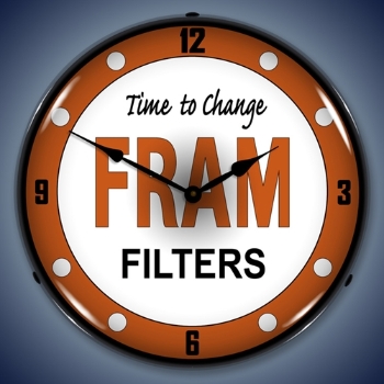 Picture of Fram Filters LED Backlit Clock