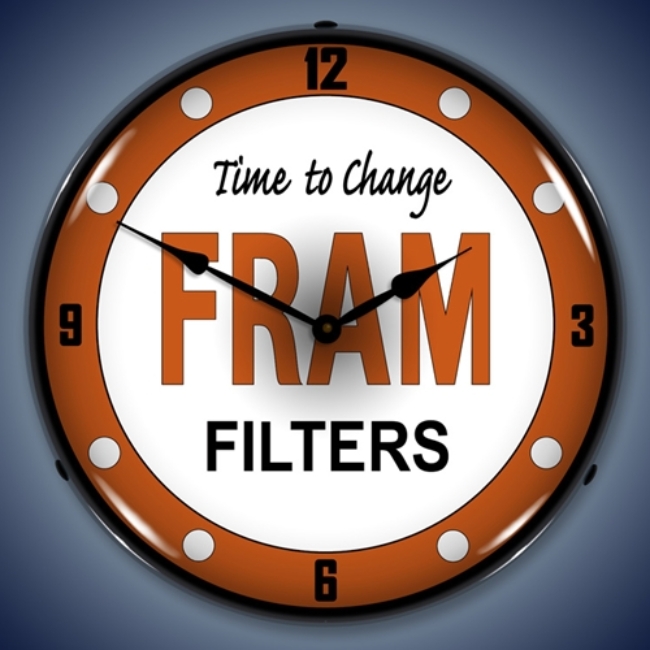 Picture of Fram Filters LED Backlit Clock