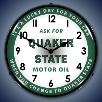 Picture of Quaker State Oil LED Backlit Clock