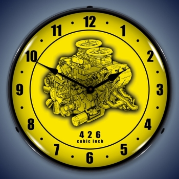 Picture of 426 Engine Cutaway LED Backlit Clock