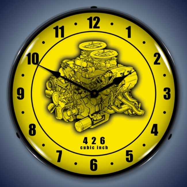 Picture of 426 Engine Cutaway LED Backlit Clock