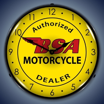 Picture of BSA Motorcycle LED Backlit Clock