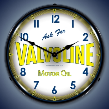 Picture of Valvoline Motor Oil LED Backlit Clock
