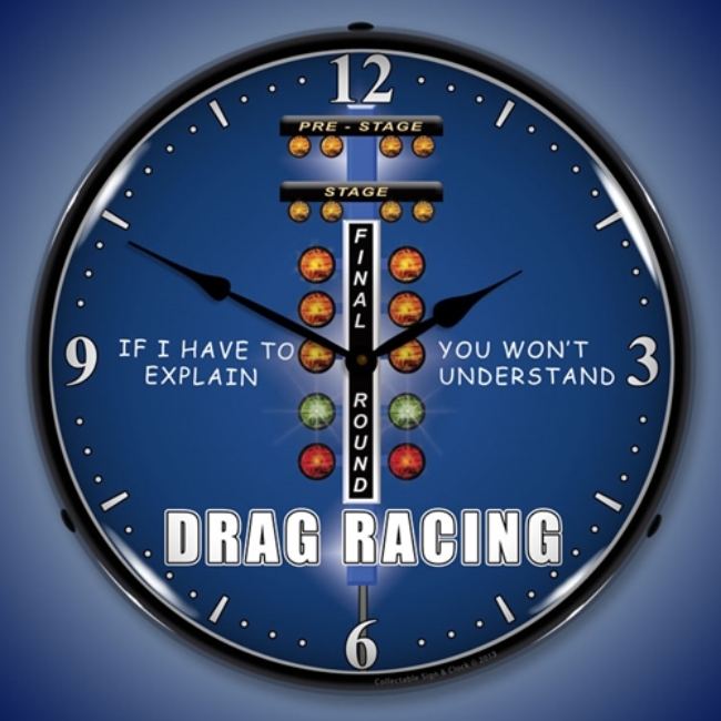 Picture of Drag Race LED Backlit Clock