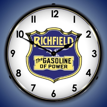 Picture of Richfield Gasoline LED Backlit Clock