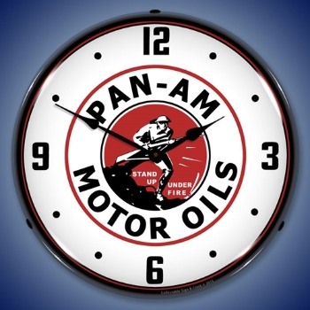 Picture of Pan Am Motor Oils LED Backlit Clock