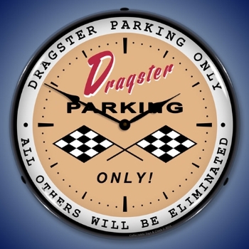 Picture of Dragster Parking LED Backlit Clock