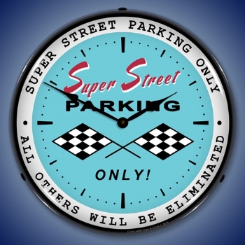 Picture of Super Street Parking LED Backlit Clock