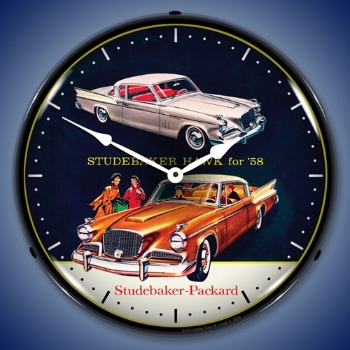 Picture of 1958 Studebaker Hawk LED Backlit Clock