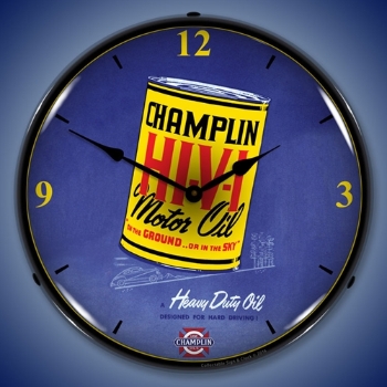 Picture of Champlin Oil LED Backlit Clock