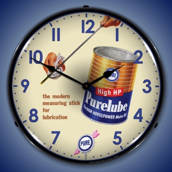 Picture of Purelube Oil LED Backlit Clock