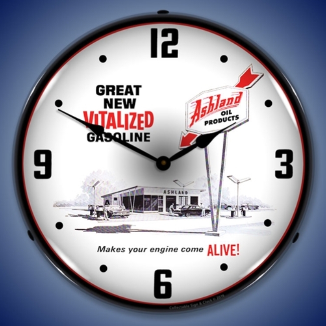 Picture of Ashland Oil LED Backlit Clock