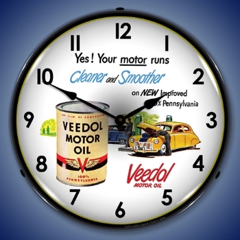 Picture of Veedol Motor Oil LED Backlit Clock