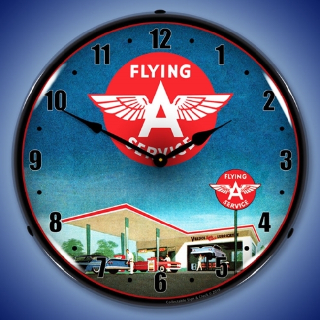 Picture of Flying A Service LED Backlit Clock