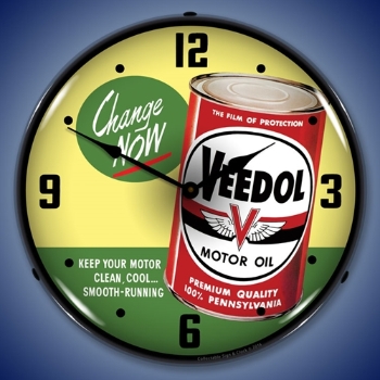 Picture of Veedol Oil Change Now LED Backlit Clock