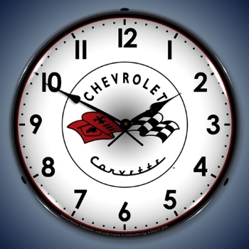 Picture of C1 Corvette LED Backlit Clock