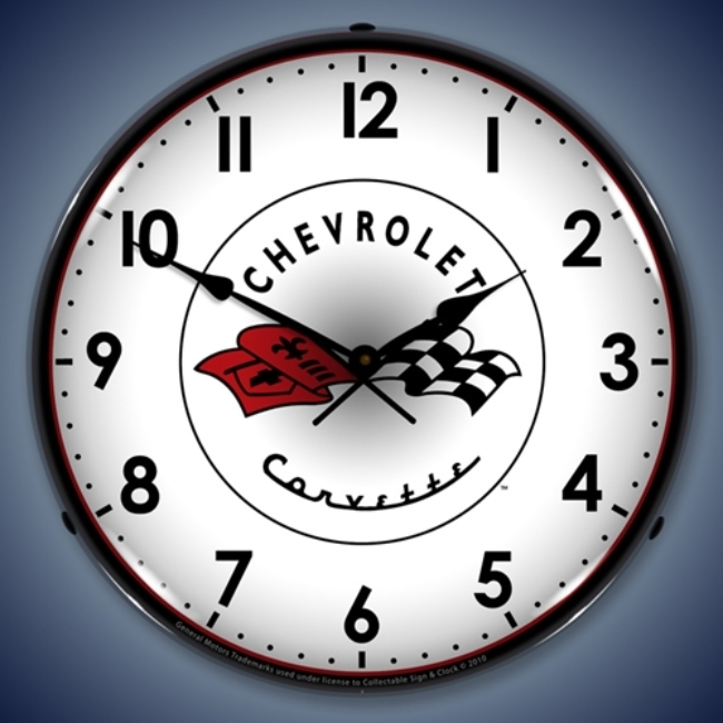Picture of C1 Corvette LED Backlit Clock
