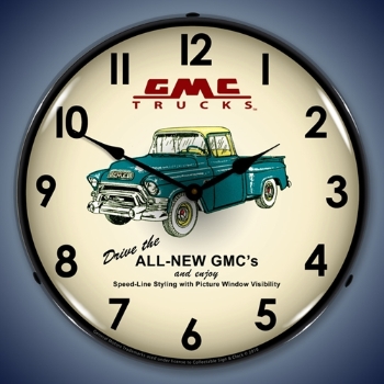 Picture of GMC Trucks 1956 LED Backlit Clock