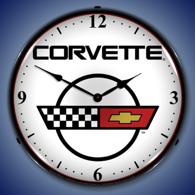 Picture of C4 Corvette 2 LED Backlit Clock