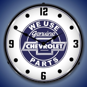 Picture of We Use Chevrolet Parts LED Backlit Clock
