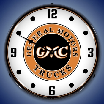 Picture of GMC Trucks Vintage LED Backlit Clock
