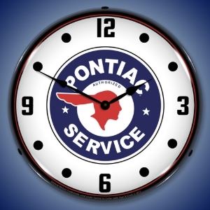 Picture of Pontiac Service LED Backlit Clock