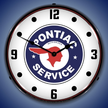 Picture of Pontiac Service LED Backlit Clock