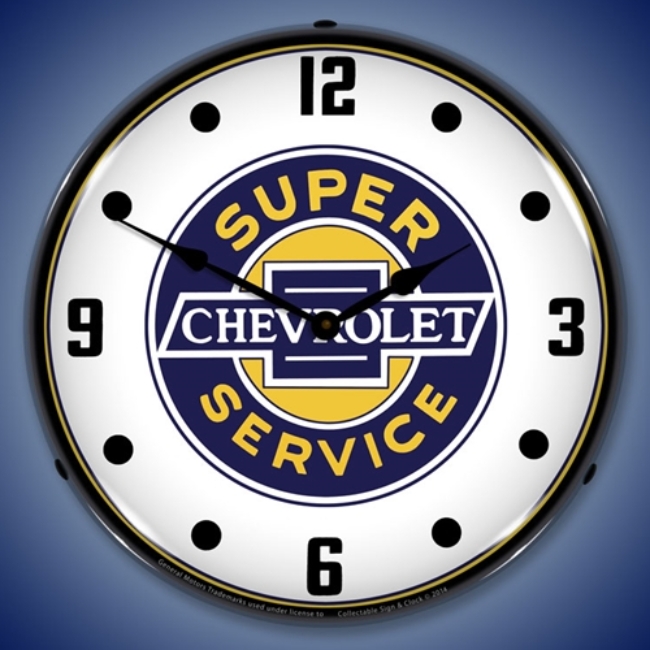 Picture of Chevrolet Super Service LED Backlit Clock
