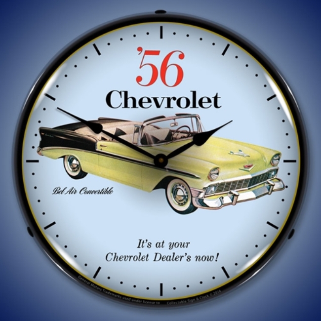 Picture of 1956 Chevrolet Bel Air Convertible LED Backlit Clock