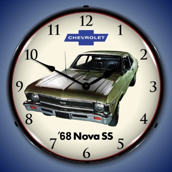 Picture of 1966 Chevy II Nova Super Sport LED Backlit Clock