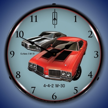 Picture of 1970 442 W-30 and W-31 LED Backlit Clock